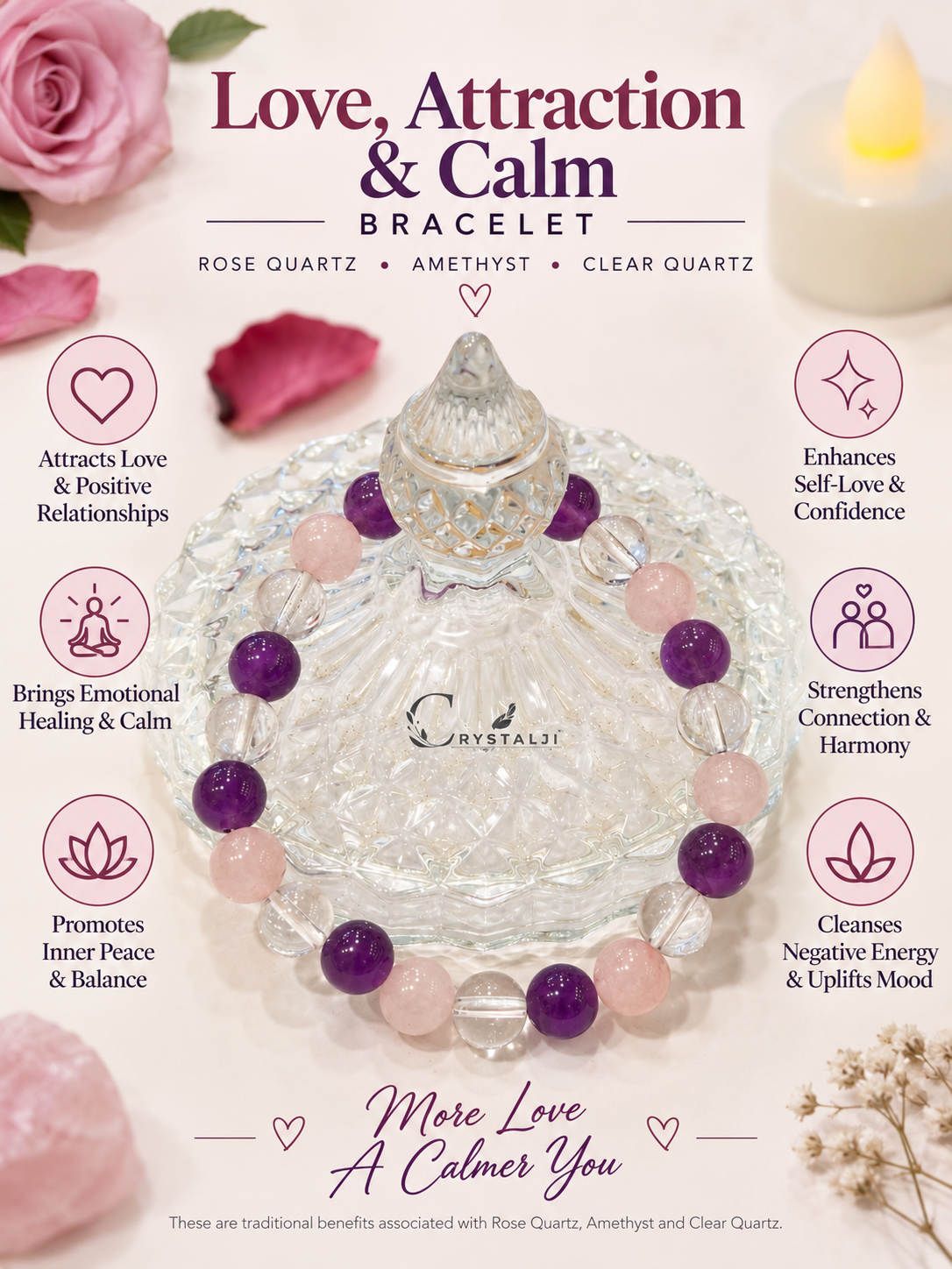 Love, Attraction & Calm Bracelet