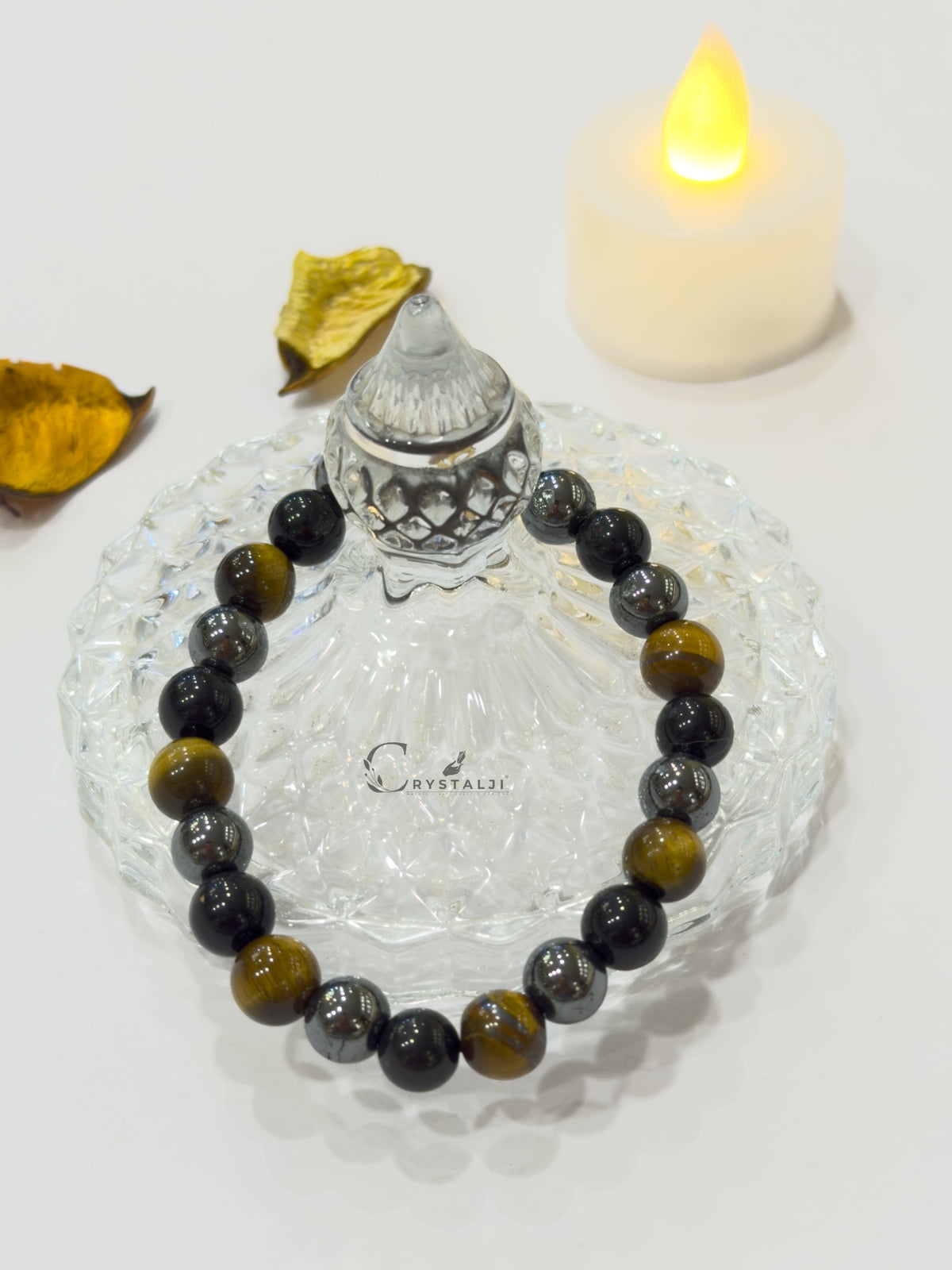 Triple Protection Bracelet (Tiger Eye, Hematite & Black Obsidian)