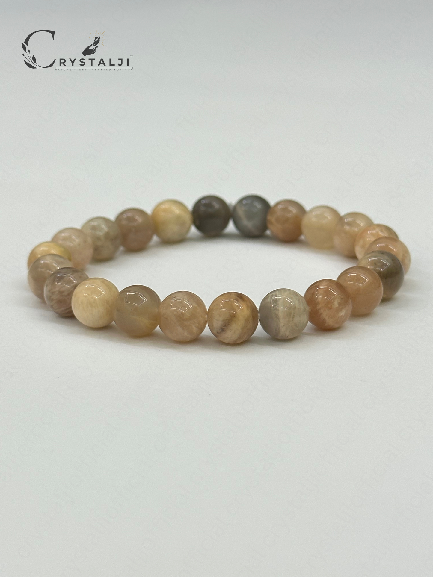 Peach Moonstone Bracelet (Anxiety & other Mental Health Conditions)