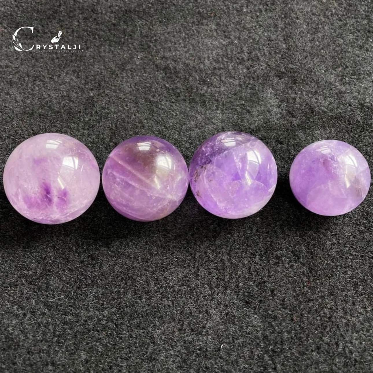 Amethyst Sphere Balls (Focus, Meditation & Calmness)
