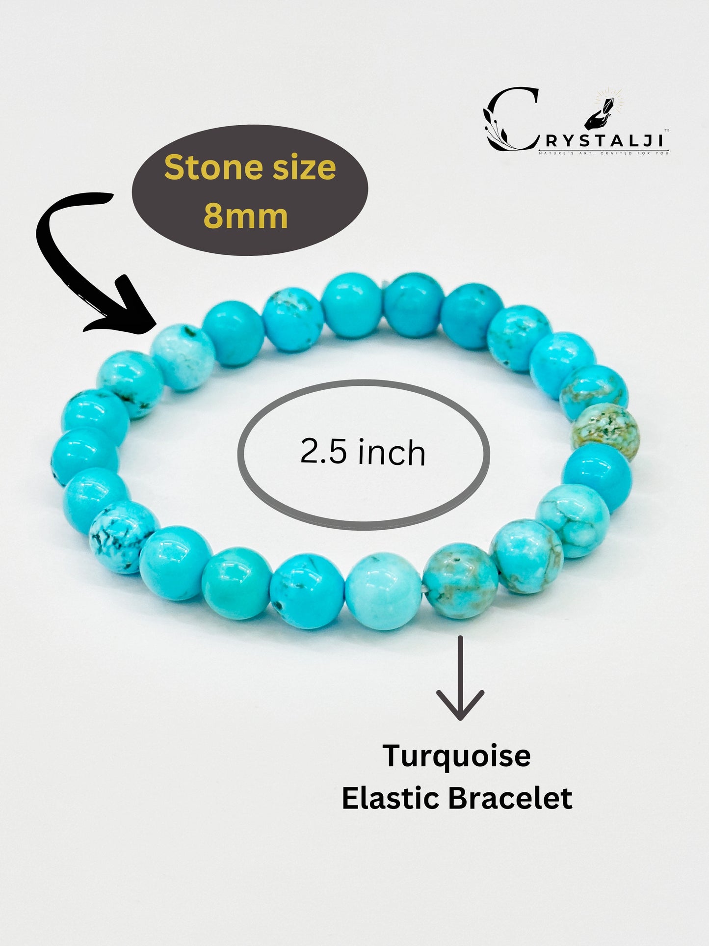 Turquoise Bracelet 8MM (Psychic Gifts & Strengthening Body Defence)