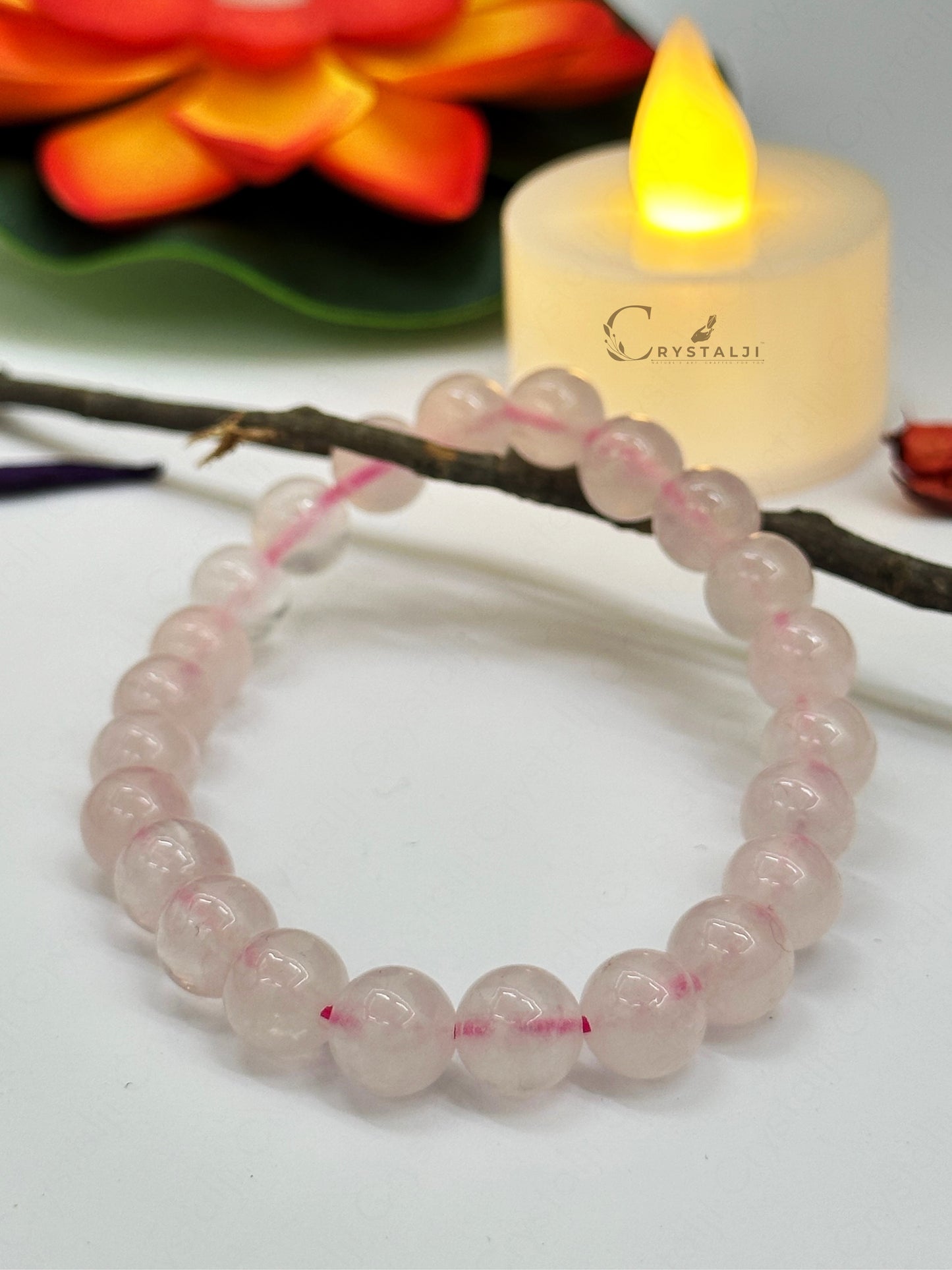 Rose Quartz Natural Bracelet (Love, Peace & Harmony)
