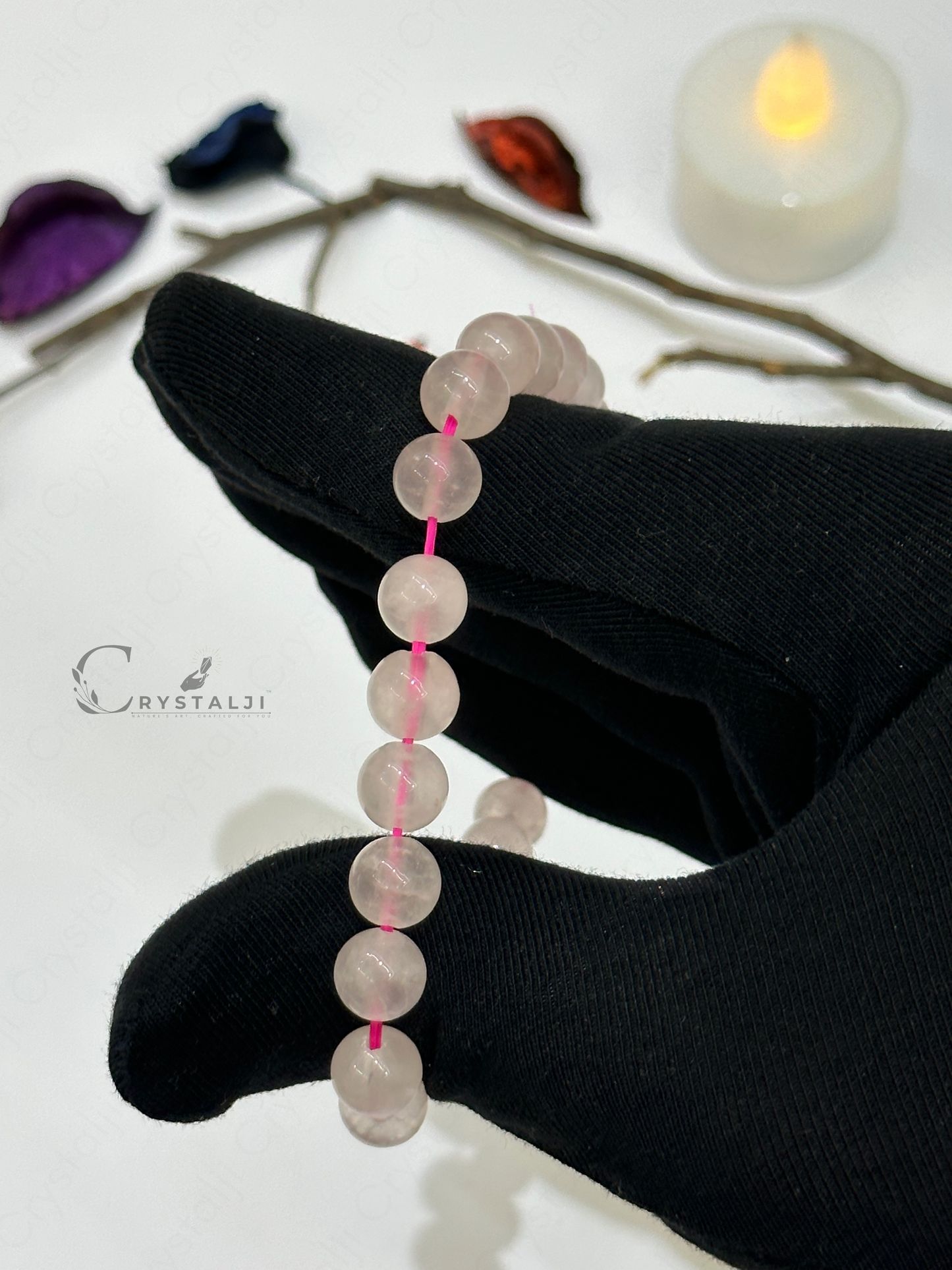 Rose Quartz Natural Bracelet (Love, Peace & Harmony)