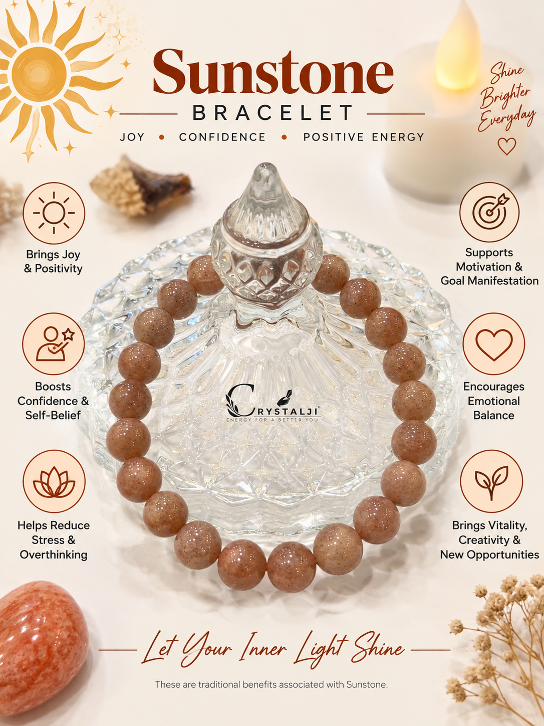 Sunstone Bracelet (Joy & Happiness)