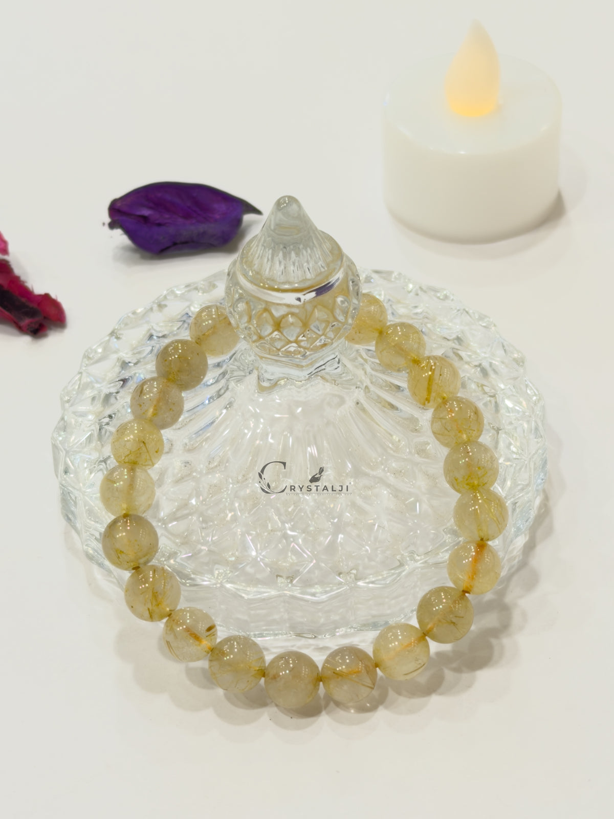Golden Rutilated Quartz Bracelet