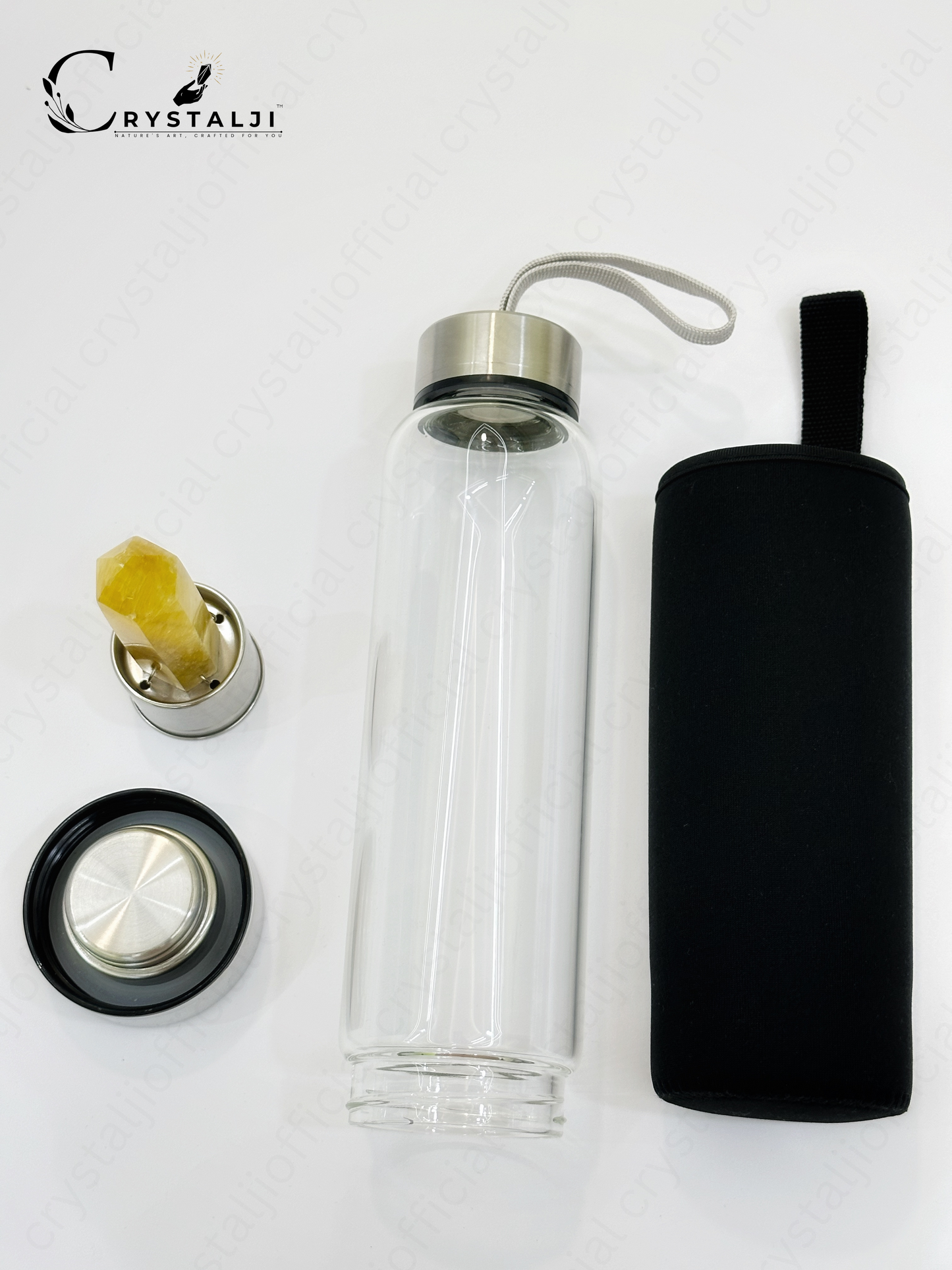 Citrine Water Bottle - Premium Quality (Diabetes, Stomach & Kidney)