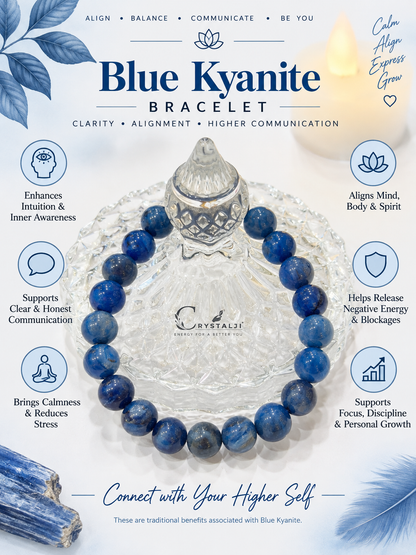 Blue Kyanite Bracelet (Telepathy & Psychic Communication)