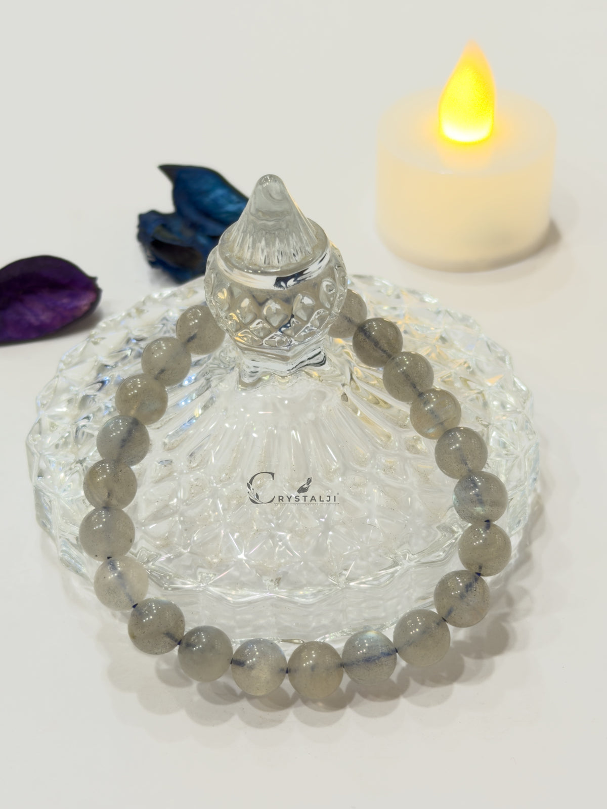Labradorite Bracelet with Blue Flash - (Aura Protection, Intuition & Spritual Transformation)