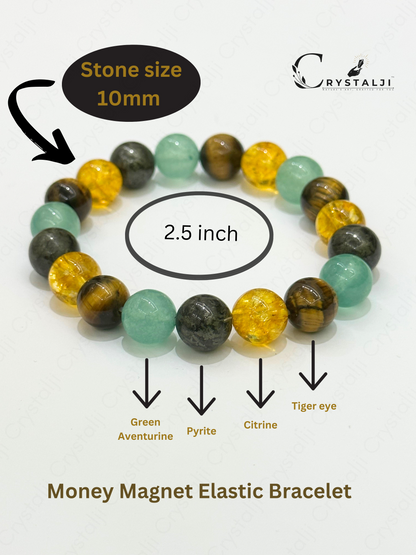 Money Magnet Bracelet (Abundance & Prosperity) | Bracelet for Men & Women With 10 MM Beads